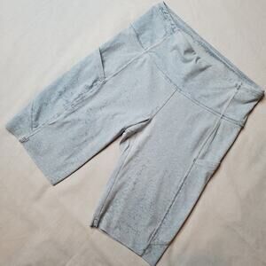 Lululemon Women's Size 8 Fast Free Short 10" City Grit White Blue Fog W7BKCS